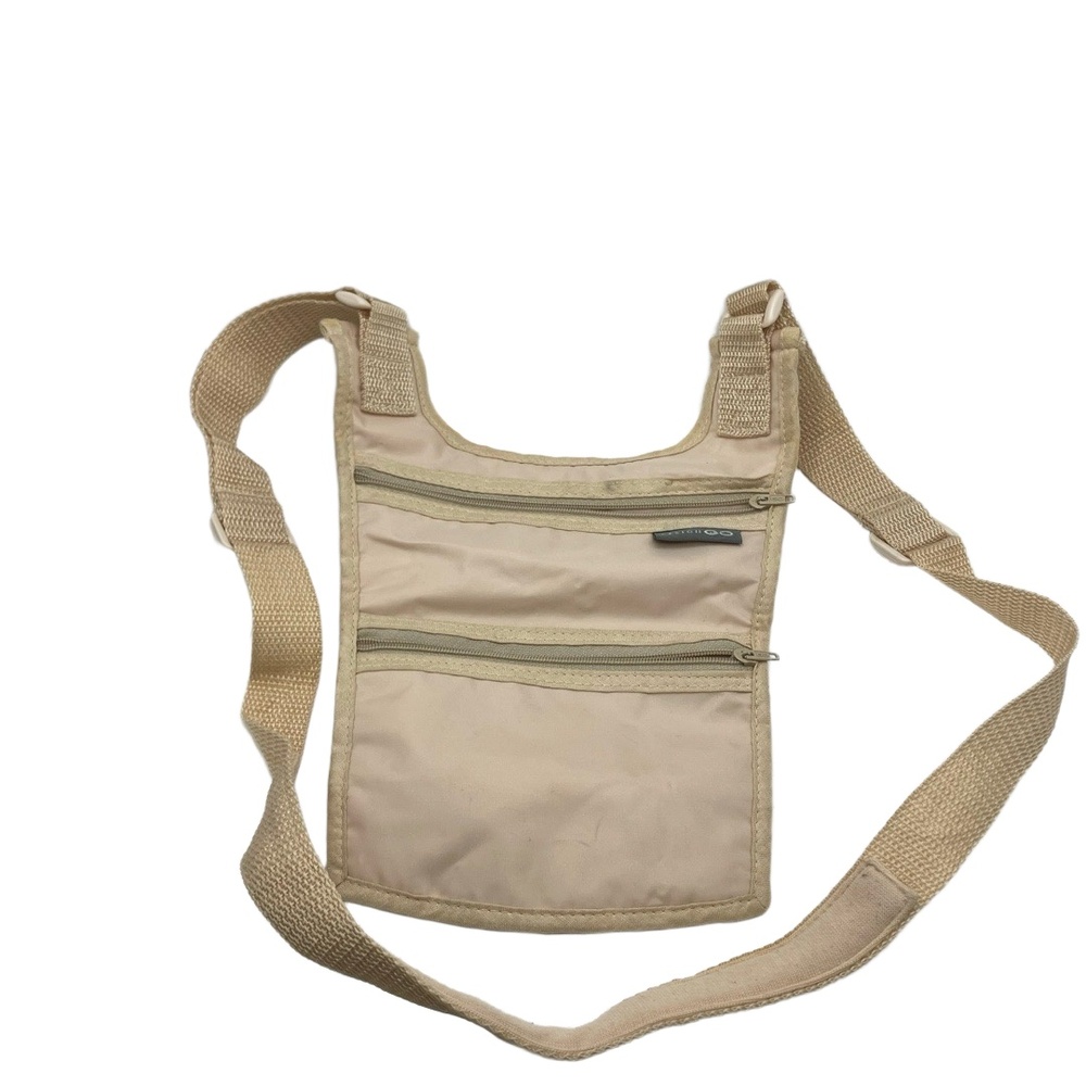 Travelon Bag One Size Beige‎ Shoulder Adjustable Strap Zipper Compartments Urban